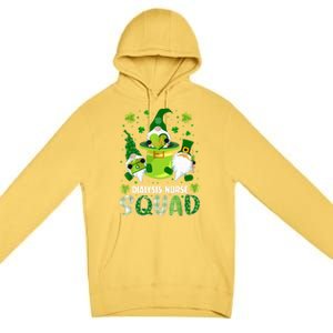 Dialysis Nurse Squad Nursing St Patrick Day Gnomes Irish Gift Premium Pullover Hoodie