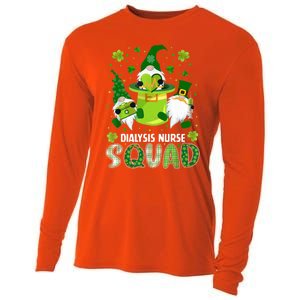 Dialysis Nurse Squad Nursing St Patrick Day Gnomes Irish Gift Cooling Performance Long Sleeve Crew