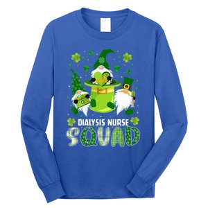 Dialysis Nurse Squad Nursing St Patrick Day Gnomes Irish Gift Long Sleeve Shirt