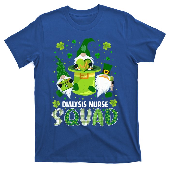 Dialysis Nurse Squad Nursing St Patrick Day Gnomes Irish Gift T-Shirt