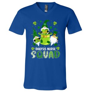 Dialysis Nurse Squad Nursing St Patrick Day Gnomes Irish Gift V-Neck T-Shirt