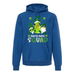 Dialysis Nurse Squad Nursing St Patrick Day Gnomes Irish Gift Premium Hoodie