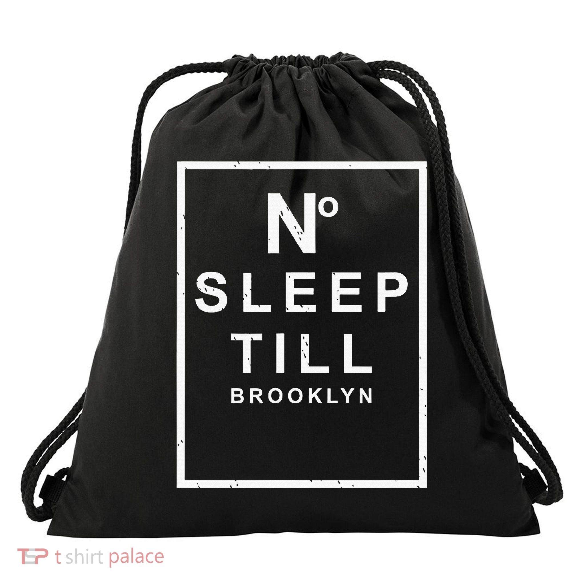 Designer No Sleep Til Brooklyn Ladies And Drawstring Bag