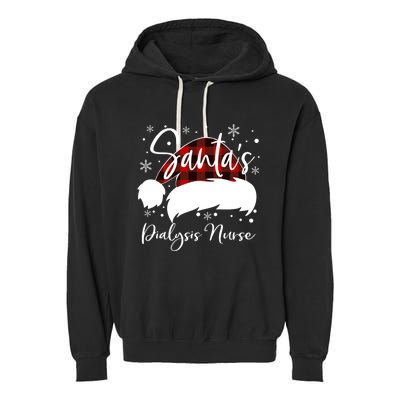 Dialysis Nurse Santas Favorite Nurse Dialysis Nurse Elf Fun Great Gift Garment-Dyed Fleece Hoodie