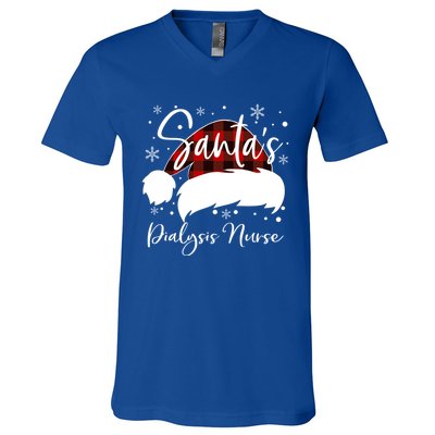 Dialysis Nurse Santas Favorite Nurse Dialysis Nurse Elf Fun Great Gift V-Neck T-Shirt