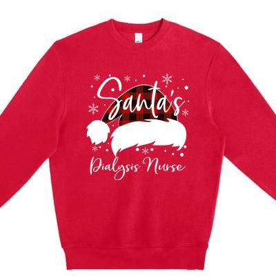 Dialysis Nurse Santas Favorite Nurse Dialysis Nurse Elf Fun Great Gift Premium Crewneck Sweatshirt