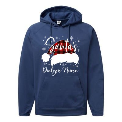 Dialysis Nurse Santas Favorite Nurse Dialysis Nurse Elf Fun Great Gift Performance Fleece Hoodie