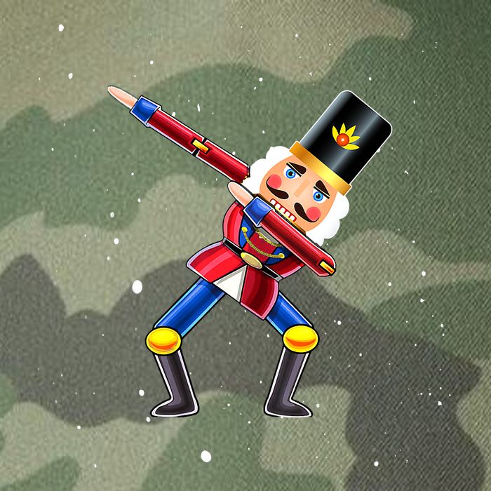 Dabbing Nutcracker Squad Deez Nuts Funny Christmas Pajamas Legacy Tie Dye Trucker Hat