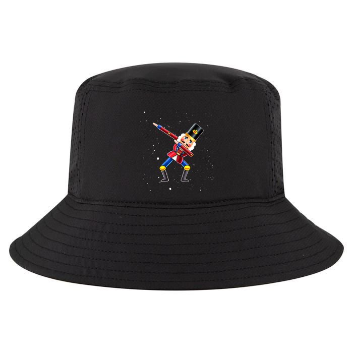 Dabbing Nutcracker Squad Deez Nuts Funny Christmas Pajamas Cool Comfort Performance Bucket Hat