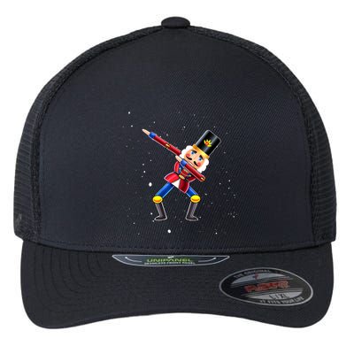 Dabbing Nutcracker Squad Deez Nuts Funny Christmas Pajamas Flexfit Unipanel Trucker Cap