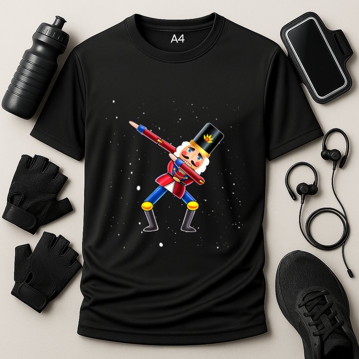 Dabbing Nutcracker Squad Deez Nuts Funny Christmas Pajamas Performance Shirt