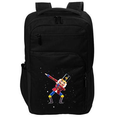 Dabbing Nutcracker Squad Deez Nuts Funny Christmas Pajamas Impact Tech Backpack