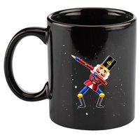 Dabbing Nutcracker Squad Deez Nuts Funny Christmas Pajamas 11oz C Handle Ceramic Mug