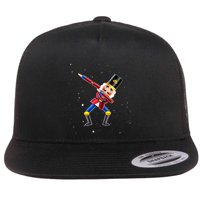 Dabbing Nutcracker Squad Deez Nuts Funny Christmas Pajamas Flatbill Hat