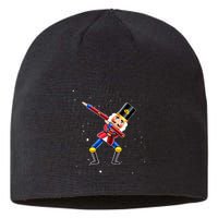 Dabbing Nutcracker Squad Deez Nuts Funny Christmas Pajamas Sustainable Beanie