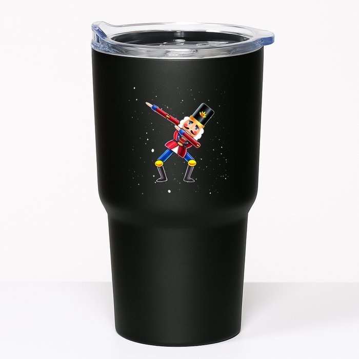 Dabbing Nutcracker Squad Deez Nuts Funny Christmas Pajamas Tumbler