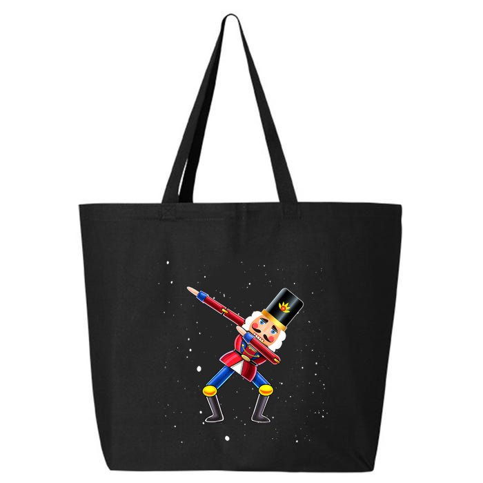 Dabbing Nutcracker Squad Deez Nuts Funny Christmas Pajamas 25L Jumbo Tote