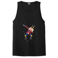 Dabbing Nutcracker Squad Deez Nuts Funny Christmas Pajamas PosiCharge Competitor Tank
