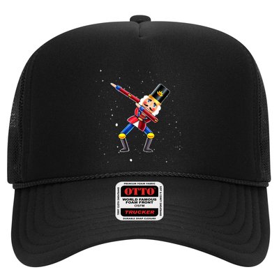 Dabbing Nutcracker Squad Deez Nuts Funny Christmas Pajamas Trucker Hat