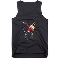 Dabbing Nutcracker Squad Deez Nuts Funny Christmas Pajamas Tank Top