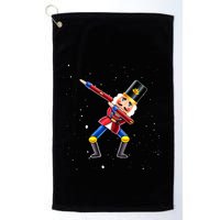 Dabbing Nutcracker Squad Deez Nuts Funny Christmas Pajamas Golf Towel