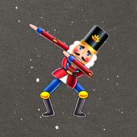 Dabbing Nutcracker Squad Deez Nuts Funny Christmas Pajamas Cotton Canvas Backpack
