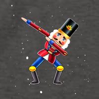 Dabbing Nutcracker Squad Deez Nuts Funny Christmas Pajamas Vector Backpack