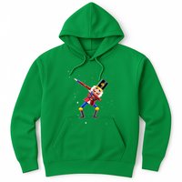 Dabbing Nutcracker Squad Deez Nuts Funny Christmas Pajamas Hoodie