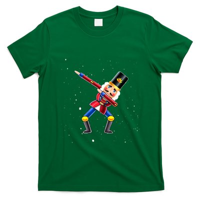 Dabbing Nutcracker Squad Deez Nuts Funny Christmas Pajamas T-Shirt