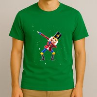 Dabbing Nutcracker Squad Deez Nuts Funny Christmas Pajamas T-Shirt