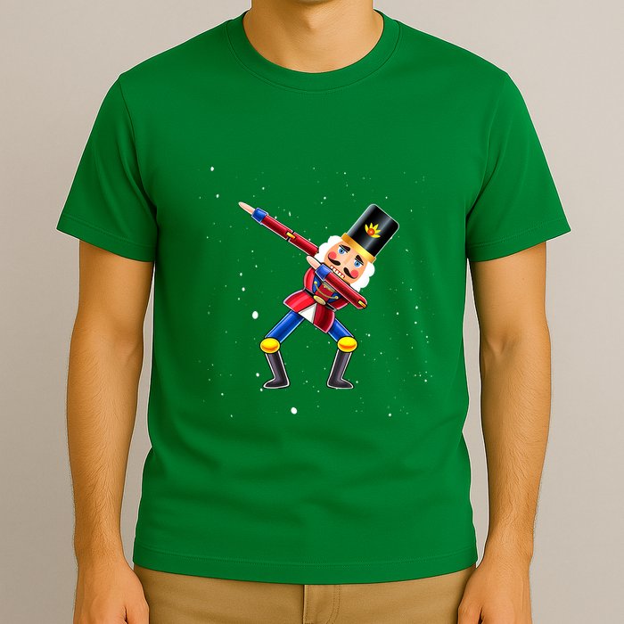 Dabbing Nutcracker Squad Deez Nuts Funny Christmas Pajamas T-Shirt