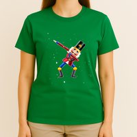 Dabbing Nutcracker Squad Deez Nuts Funny Christmas Pajamas T-Shirt