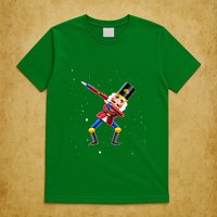 Dabbing Nutcracker Squad Deez Nuts Funny Christmas Pajamas T-Shirt