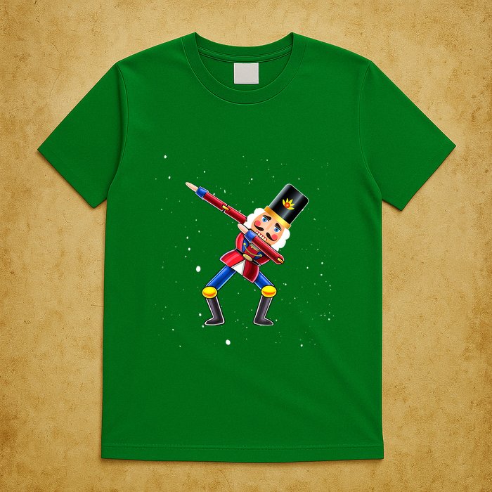 Dabbing Nutcracker Squad Deez Nuts Funny Christmas Pajamas T-Shirt
