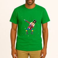 Dabbing Nutcracker Squad Deez Nuts Funny Christmas Pajamas Tall T-Shirt