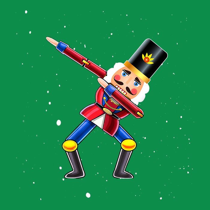 Dabbing Nutcracker Squad Deez Nuts Funny Christmas Pajamas Poster