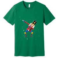 Dabbing Nutcracker Squad Deez Nuts Funny Christmas Pajamas Premium T-Shirt