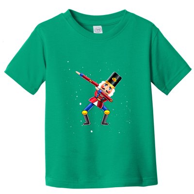 Dabbing Nutcracker Squad Deez Nuts Funny Christmas Pajamas Toddler T-Shirt