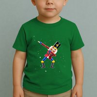 Dabbing Nutcracker Squad Deez Nuts Funny Christmas Pajamas Toddler T-Shirt