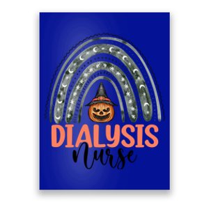 Dialysis Nurse Spooky Halloween Pumpkin Rainbow Nursing Meaningful Gift Poster