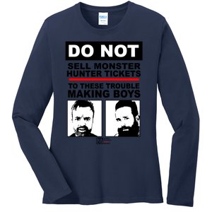 Do Not Sell Monster Hunter Tickets To These Trouble Making Boy S Ladies Long Sleeve Shirt