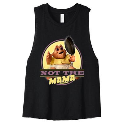 Dinosaurs Not The Mama Women's Racerback Cropped Tank