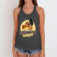 Dinosaurs Not The Mama Women's Knotted Racerback Tank