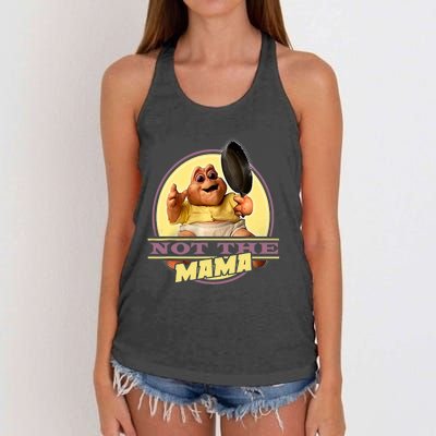 Dinosaurs Not The Mama Women's Knotted Racerback Tank