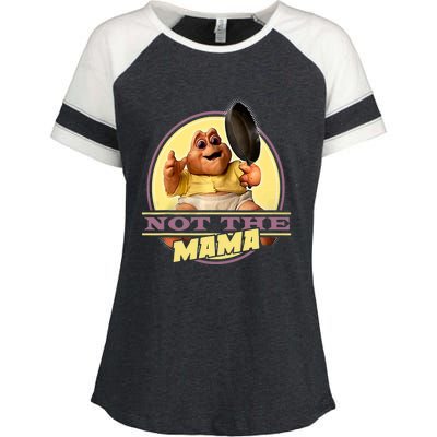 Dinosaurs Not The Mama Enza Ladies Jersey Colorblock Tee