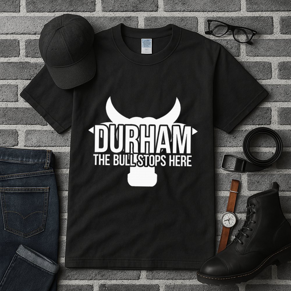 Durham Nc The Bull Stops Here Tall T-Shirt