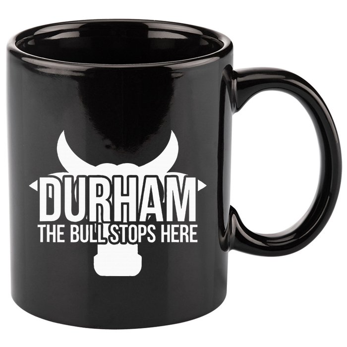 Durham Nc The Bull Stops Here 11oz C Handle Ceramic Mug