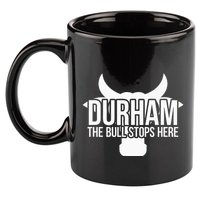 Durham Nc The Bull Stops Here 11oz C Handle Ceramic Mug