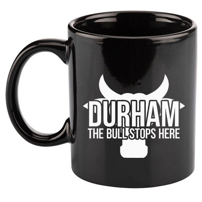Durham Nc The Bull Stops Here 11oz C Handle Ceramic Mug