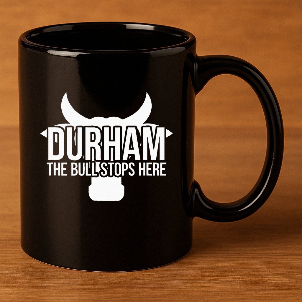 Durham Nc The Bull Stops Here 11oz C Handle Ceramic Mug